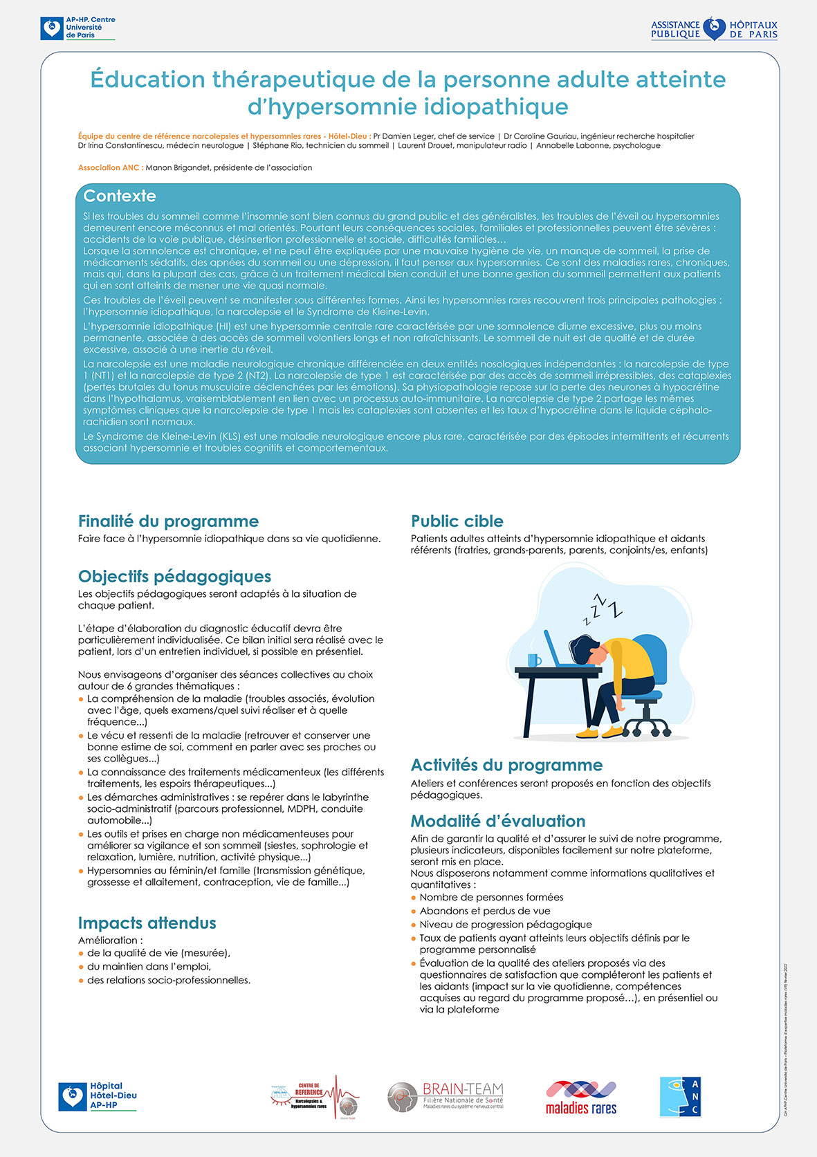 Poster HTD ETP hypersomnie idiopathique